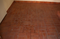 Stone tile cleaning